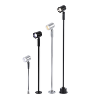Lampe de table LED pour vitrine à bijoux pour centres commerciaux 1W 3W mini éclairage à angle réglable lampe spot lampe sur poteau