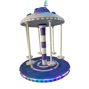 Manège électrique en mousse pour enfants, pour 8 enfants, avec logo personnalisable - Équipement de terrain de jeu intérieur - Product Image 2
