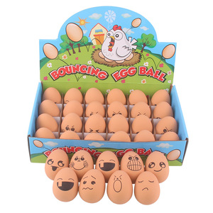 Juguete Interactivo para Perros y Gatos, 1 Pieza, Huevo Realista que Rebota, Pelota con Expresión, Divertido para Masticar y Entrenar Cachorros, Suministros para Mascotas - Product Image 3