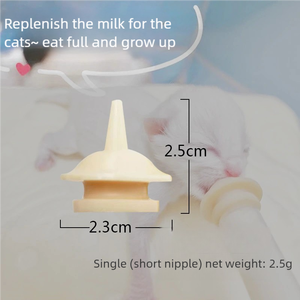 Alimentador de leche portátil para gatitos y cachorros, botella de pezón de jeringa de plástico ajustable ecológica para el cuidado de gatos y perros - Product Image 5