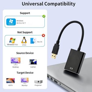 <span class=keywords><strong>Adattatore</strong></span> SYONG da USB 3.0 a <span class=keywords><strong>HDMI</strong></span> <span class=keywords><strong>Femmina</strong></span>, Convertitore Video e Audio 1080P Reale per Mac, PC, Windows XP, Laptop, Monitor e Splitter - Product Image 6