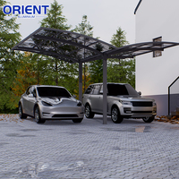 Abri de voiture en polycarbonate à design moderne et portable, auvent cantilever, garages