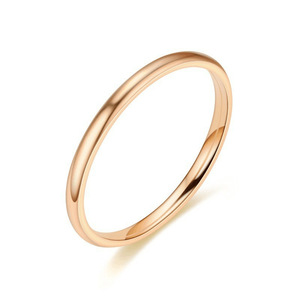 Anillo <span class=keywords><strong>de</strong></span> acero inoxidable <span class=keywords><strong>de</strong></span> círculo liso para mujer, fino, sencillo, todo en uno, <span class=keywords><strong>de</strong></span> alta calidad, anillo <span class=keywords><strong>de</strong></span> cola, joyería - Product Image 4