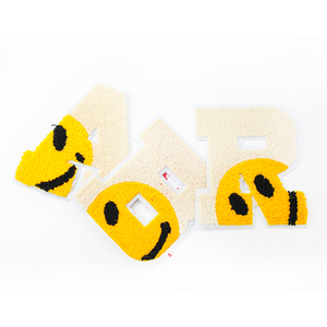 Trong Kho Thân Thiện Với Môi 8Cm Long Lanh Bảng Chữ Cái Chenille PVC Sắt Trên Các Bản Vá Lỗi Cho Quần Áo Mũ & Tự Làm Dự Án - Product Image 5