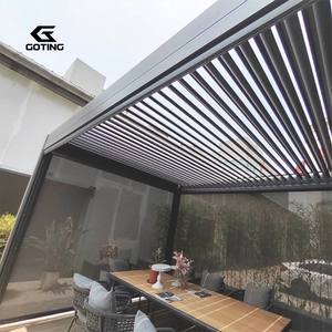 Pérgola Bioclimática de Aluminio con Techo de Láminas Motorizadas Impermeable para Exteriores, Personalizada OEM, Goting - Product Image 3