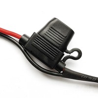 Câble d'alimentation pour batterie de vélo électrique, contrôleur de batterie au lithium, fusible, cordon d'alimentation en silicone 14AWG, pièces résistantes aux hautes températures
