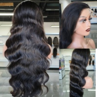Peluca de Cabello Humano Virgen Vietnamita 13x6 con Ondas Naturales, Pelucas Frontales de Encaje HD sin Pegamento al por Mayor para Mujeres Negras