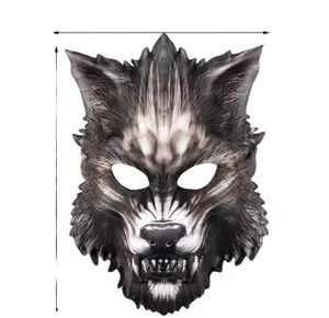 할로윈 카니발 파티 가장 무도회 에바 하프 페이스 동물 늑대 마스크