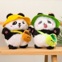 Sac à dos et sac bandoulière en peluche Panda géant de Chengdu, porte-clés pendentif, en coton PP, vente en gros