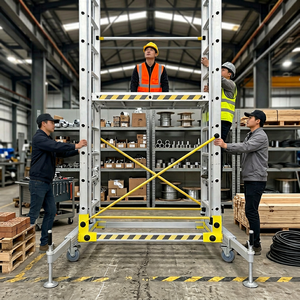 Torre Elevadora Hidráulica Vertical de Aleación de Aluminio Anta con Certificación CE, 10m, Escalera de Seguridad Antideslizante en Venta - Product Image 1