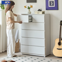 Commode en métal de style industriel, en acier durable avec grands tiroirs pour chambre et bureau