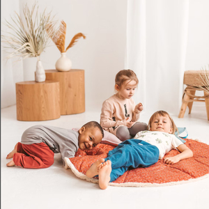 Fabricant de tapis d'activité rond matelassé personnalisé tapis de gymnastique en coton pour bébé <span class=keywords><strong>coussin</strong></span> de décoration de chambre de temps de ventre - Product Image 4