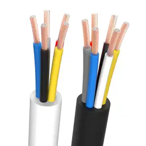 Tamaños OEM PVC XLPE precios de alambre de cobre 300/500V 10mm 2,5mm 3x4mm2 2C 3C 4c 5C Cable de algodón cable eléctrico cable de alimentación