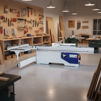 Scie à table verticale 220V 6,6 kW, machine à bois pour la découpe de planches de bois