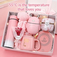 Ensemble cadeau pour femme : tasse intelligente avec coussin chauffant, mug et humidificateur - Emballage cadeau pour anniversaire, vacances et fêtes