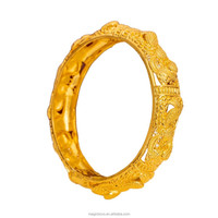 Bracelets de luxe à boucle avec motif floral, bracelets dorés de style Dubaï pour femmes, bijoux de mariage, vente en gros