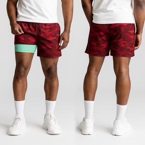 Pantalones Cortos Deportivos para Hombre, con Logotipo OEM, Estilo Vintage, Casual, Transpirables, para Gimnasio, Fitness, Culturismo, de Secado Rápido, Impermeables, 100% - Product Image 4