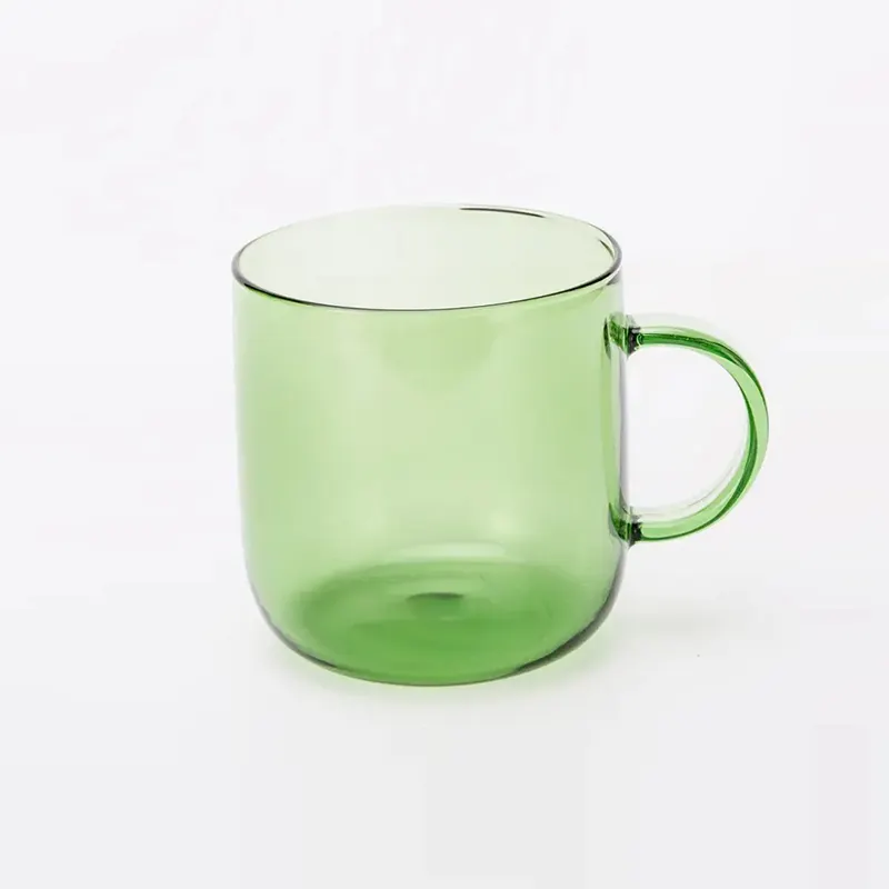 Cangkir Mug grosir Drinkware logo kustom cangkir teh kopi kaca borosilikat espresso ramah lingkungan