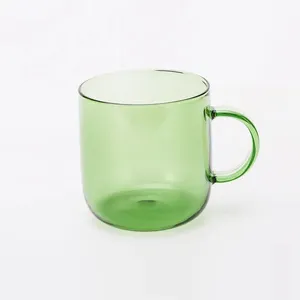 Mug Cup Wholesale Drinkware Custom Logo Eco Friendly Espresso Borosilicate Glass Mug Drinking Glass Coffee Cup Tea Cup