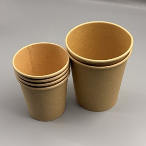 Gobelets en papier jetables à paroi simple, doublés de PLA compostable et écologique, avec logo personnalisé, pour jus, boissons froides et smoothies - Product Image 3