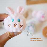 Nouvelle balle jouet pour chien en peluche et TPR, mignonne, en forme d'animal de dessin animé, souple et rebondissante, pour le nettoyage des dents molaires, anti-ennui, interactive, couineuse, vente en gros