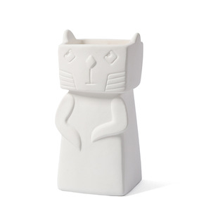 Modern Nordic Design Cartoon Ceramic <strong>Vase</strong> Matt Glaze Porcelain Home Decor Living Room Dining Table Lazy Soft Decor <strong>Cat</strong> <strong>Vase</strong> - Product Image 5