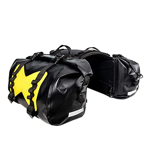 100% Waterproof Saddle Mount Adventure Dry Pack Motorcycle Hard Saddle Bag