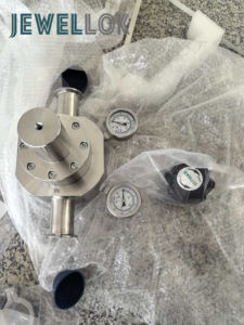 Regulador de <span class=keywords><strong>Gas</strong></span> de alto flujo <span class=keywords><strong>SS</strong></span> 316L de doble etapa de 1,5 pulgadas con conexiones soldadas/con brida para sistema de suministro de hidrógeno y oxígeno de nitrógeno - Product Image 6