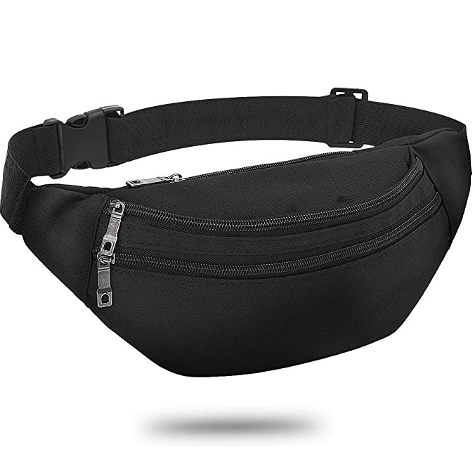 Marsupio Impermeabile Da Corsa E Sport – Uomo E Donna – Cintura Regolabile In Nylon (Grigio), Dimensioni 23,4 X 13,7 X 7,1 Cm