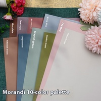 Papier cartonné épais Molandi A3/8K/4K en PE biodégradable, gris bleu, pour loisirs créatifs, grandes couleurs macaron, A4 vert rigide