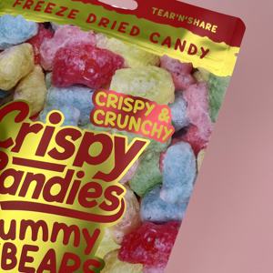 İnanılmaz tasarım 4 oz CPP plastik Doypack çanta metalik ısı dondurularak kurutulmuş çıtır şekerler şeftali yüzük sakızlı ayılar için mühürlü - Product Image 6