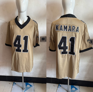 卸売アメリカンフットボールジャージー在庫アメリカンジャージー #4カーニューオーリンズセインツカスタム刺繍サッカージャージー - Product Image 5