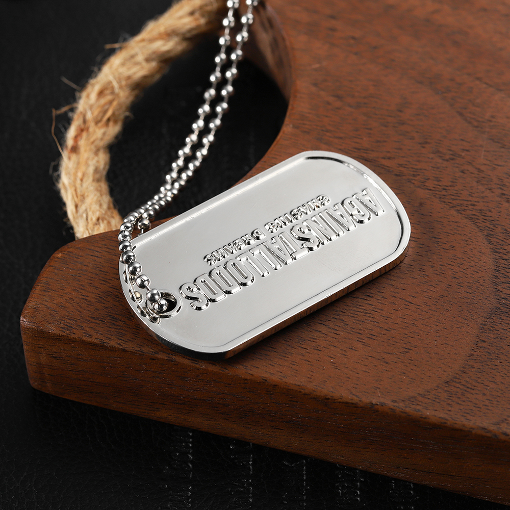 silver plated dog tags