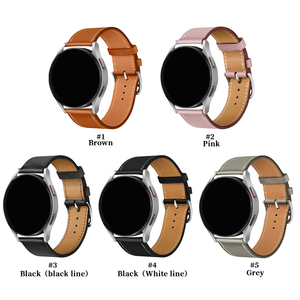 Correa Universal de cuero genuino para reloj <span class=keywords><strong>Samsung</strong></span>, pulsera de lujo de 20mm para <span class=keywords><strong>Galaxy</strong></span> <span class=keywords><strong>Watch5</strong></span> <span class=keywords><strong>Pro</strong></span> Watch4 Classic de 40mm, 44mm, 45mm y 46mm - Product Image 5