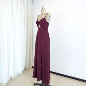 TEENYEE Más Popular <span class=keywords><strong>Boda</strong></span> Invitado Pierna Slit Barato <span class=keywords><strong>Vestidos</strong></span> <span class=keywords><strong>de</strong></span> dama <span class=keywords><strong>de</strong></span> honor Sexy Fucsia Vestido <span class=keywords><strong>de</strong></span> dama <span class=keywords><strong>de</strong></span> honor para fiesta nupcial - Product Image 6