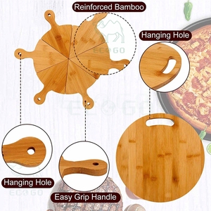 Fabricant de spatules à pizza en bois avec manche en bambou professionnel 6 spatules à pizza triangulaires - Product Image 4