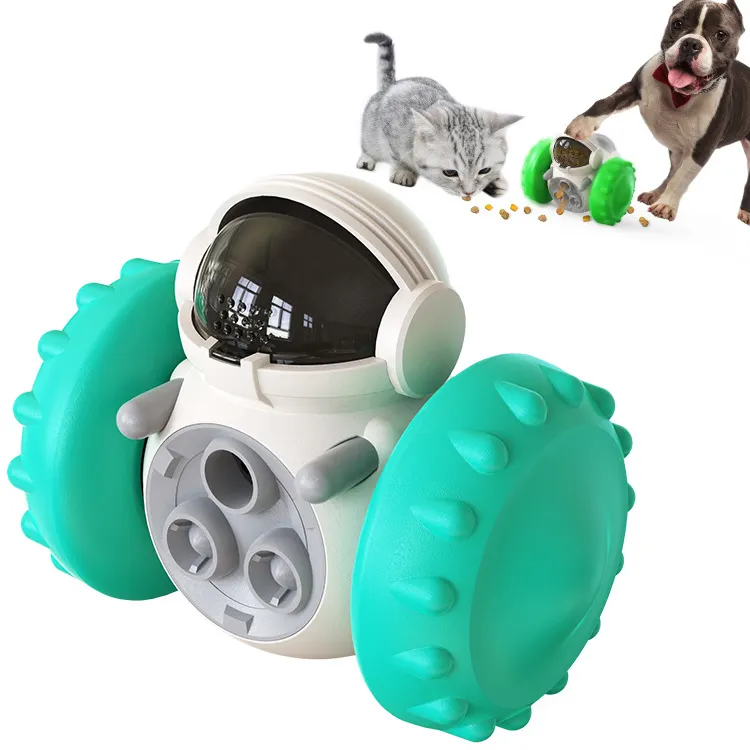 Wholesale Hot Sales Fun Pet Treat Toy Playing Food Dispensing Tumbler Ball Dogs Puzzle Feeder Interactive Toys