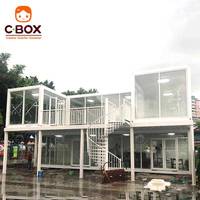 Casa Prefabbricata Modulare Cbox a Due Piani per Ufficio, Caffetteria, Bar, Ristorante e Negozio