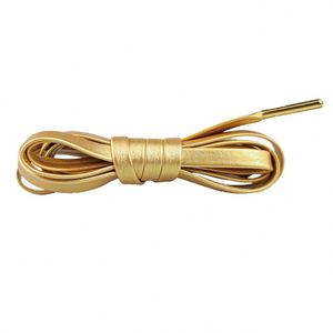 7 mm Wide Flat Leather <b>Shoe</b> Laces Casual Stylish 80-160cm PU Leather Polyester 8 Colors Flat Fashion Shoelaces Sneakers Pair - Product Image 2
