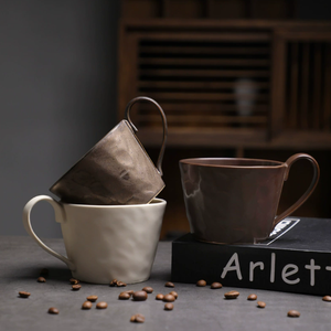 Manufactory Direct Vintage Large Capacity Porcelain <b>Ceramic</b> <b>Mugs</b> Business Gifts Food Safe Reusable Customizable Design Microwave - Product Image 2