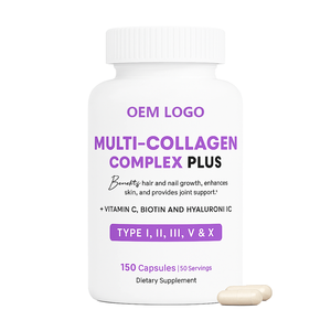 Cápsulas de Multi-Colágeno OEM para Adultos, Vitaminas y Péptidos Hidrolizados, No Apto para Mujeres Embarazadas - Product Image 1