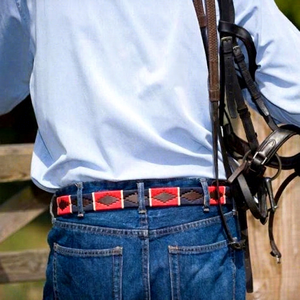 Ceinture Polo de Luxe Personnalisée en Cuir Véritable, Tressée à la Main, Style Argentin, Robuste en Cuir de Vachette Véritable, Sacs et Étuis OEM LPB-0109 - Product Image 1
