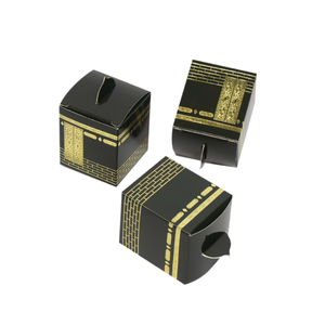 Décorations de l'Aïd Moubarak 2025, Ramadan, Hajj, impression dorée, cadeaux islamiques, boîtes de <span class=keywords><strong>la</strong></span> <span class=keywords><strong>Kaaba</strong></span>, livraison directe - Product Image 5