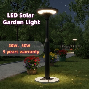 Lampe solaire de <span class=keywords><strong>jardin</strong></span> LED 20W/30W, lampadaire LED pour cour, jardins, allées, zones commerciales et résidentielles. - Product Image 1