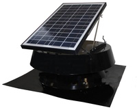 Ventilateur d'évacuation solaire pour toit résidentiel, inclinable, 20W, débit d'air maximal de 1599 CFM, excellente alternative aux ventilateurs à vent Whirlybirds