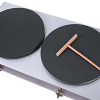 Machine à crêpes portable en acier inoxydable de haute qualité, polyvalente et performante, pour usage commercial et domestique