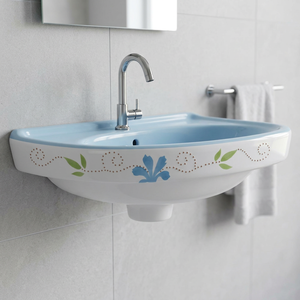 Lavabo de baño de piedra natural Blue Print Nero, lavabo independiente de mármol para lavarse las manos, lavabo de cocina, artículos sanitarios decorativos - Product Image 1