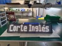 ZZG Programable 11*80 Puntos Bus Head Sign Curved Bus LED Panel Pantalla flexible para camión
