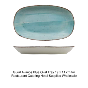ถาดเสิร์ฟรูปวงรีสีน้ำเงิน Avanos ขนาด 19 × 11 ซม. Gural - Product Image 2