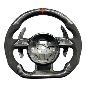 Volante Sportivo Personalizzato CE per <span class=keywords><strong>Audi</strong></span> con Fibra di Carbonio e Pelle per Modelli B9 A3/A4/A5/A6/A7/A8 - Product Image 1